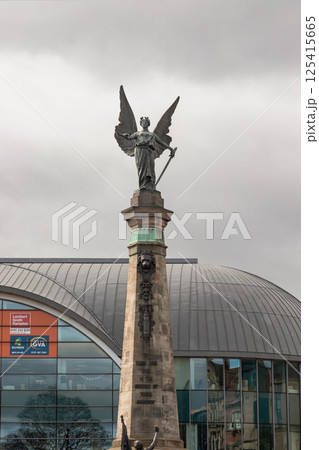 The South African War memorial with the Haymarket in the background. The South African War memorial with the Haymarket in the background. 125415665