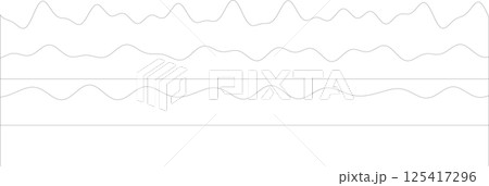 Abstract waveforms with fluid lines and minimalist design 125417296