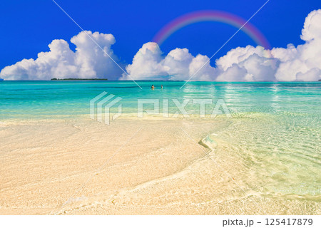 パラオの美しいサンゴ礁の海 パラオの美しいサンゴ礁の海 125417879