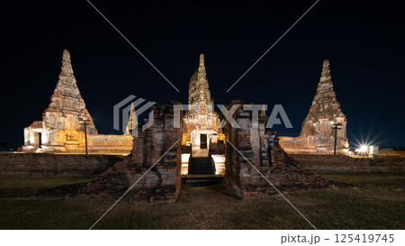 Phra Nakhon Si Ayutthaya, Thailand, December 27, 2024, Exploring the ancient beauty of Wat Chaiwatthanaram Phra Nakhon Si Ayutthaya, Thailand, December 27, 2024, Exploring the ancient beauty of Wat Chaiwatthanaram 125419745