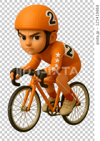 騎自行車的人 - 橙色 125419868