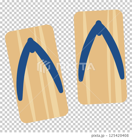 下駄のイラスト 125420408
