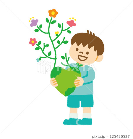 心が健康に育ち色々な感情が芽生える子供のイラスト 気持ち 成長