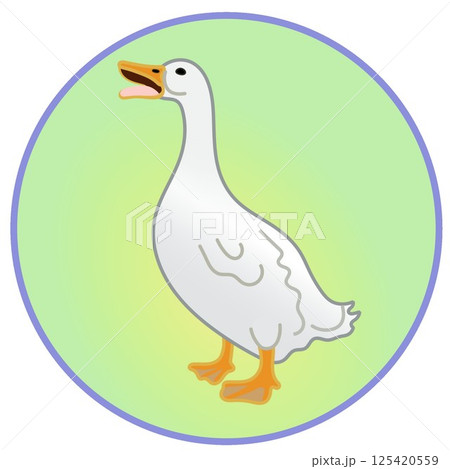 アヒルのイラスト 125420559