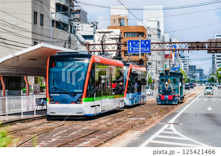 愛媛 伊予鉄道　～坊っちゃん列車と市内電車5000形～ 125421466