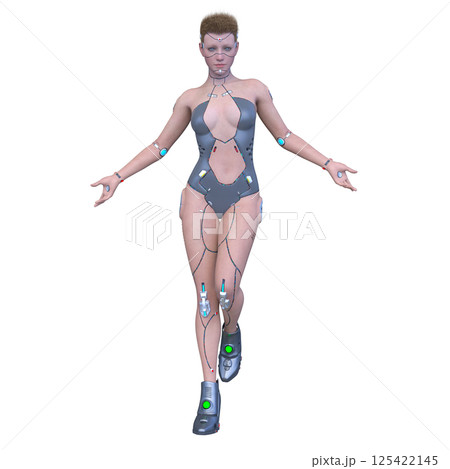 女性サイボーグ 125422145