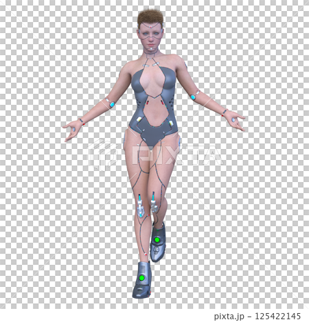 女性サイボーグ 125422145