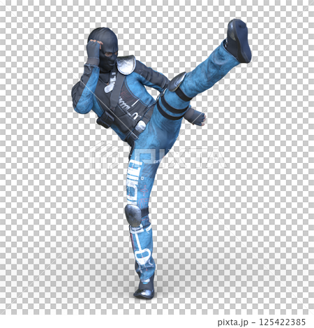 覆面をした兵士 125422385