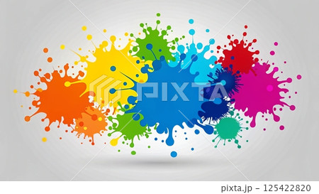 Liquid Fluid Uneven Shapes Splashes Colorful texture seamless vector  125422820
