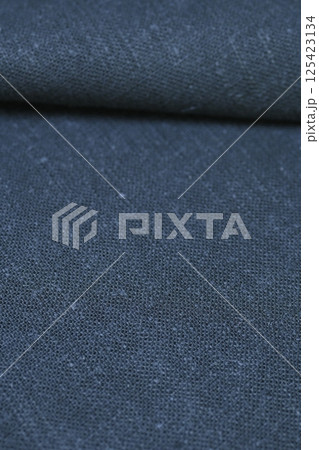 dark gray hemp viscose natural fabric cloth color; sackcloth rough texture of textile fashion 125423134