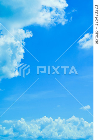clear blue sky with white cloud, good weather in the morning have a nice day clear blue sky with white cloud, good weather in the morning have a nice day 125423223