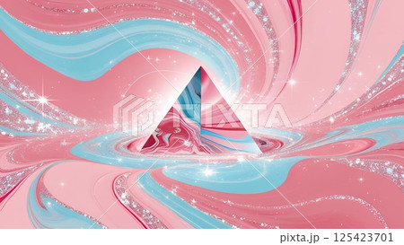 ピンク色のグラデーションの綺麗な抽象的背景4 125423701
