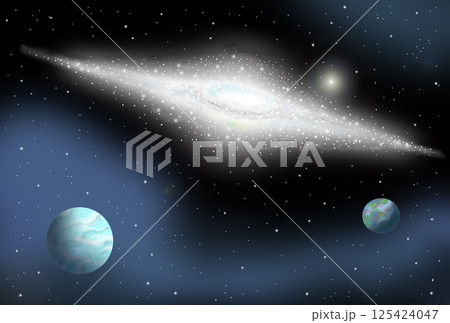 宇宙・宇宙空間 - 惑星・天体・銀河・レンズ状星雲 125424047