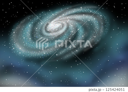 宇宙・宇宙空間 - 渦巻星雲・渦状星雲・銀河・星空 125424051