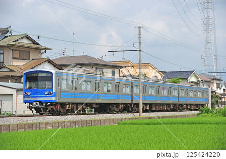 伊豆箱根鉄道大雄山線 和田河原ー塚原 伊豆箱根鉄道 5000系 5504編成 伊豆箱根鉄道大雄山線 和田河原ー塚原 伊豆箱根鉄道 5000系 5504編成 125424220
