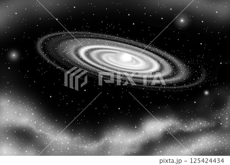 宇宙・宇宙空間 - 渦巻銀河・渦状星雲・銀河・ガス状星雲 125424434