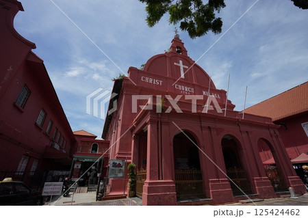 マレーシアにある世界遺産の町マラッカ（Melaka）のオランダ広場にあるマラッカ・キリスト教会 125424462
