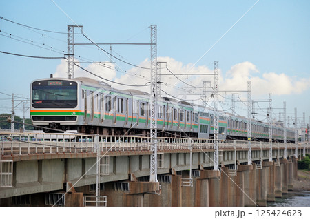 東海道本線　茅ヶ崎－平塚　JR東日本　E231系1000番台　K-36編成（国府津） 125424623