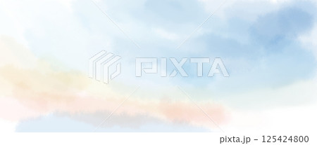 幻想的な赤と青の滲むテクスチャ背景 125424800