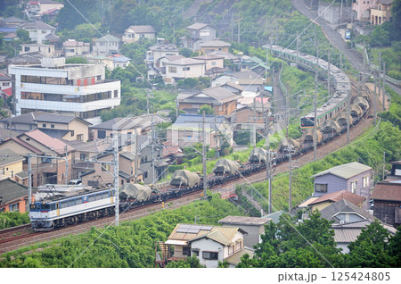 東海道本線　湯河原－真鶴　JR貨物　EF65-2074（新鶴見） 125424805