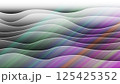 抽象背景にピンク色のグラデーションの流れるような曲線 125425352