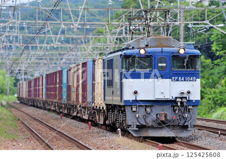 東海道本線 二宮-国府津 JR貨物 EF64-1049(愛知) 東海道本線 二宮-国府津 JR貨物 EF64-1049(愛知) 125425608
