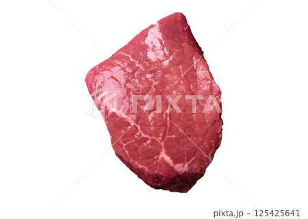 Raw beef tenderloin ribeye steak with salt and spices Raw beef tenderloin ribeye steak with salt and spices 125425641