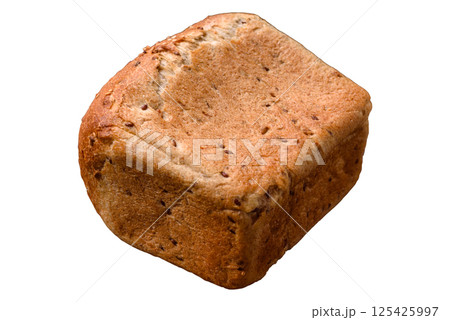Brown bread with grains and seeds 125425997