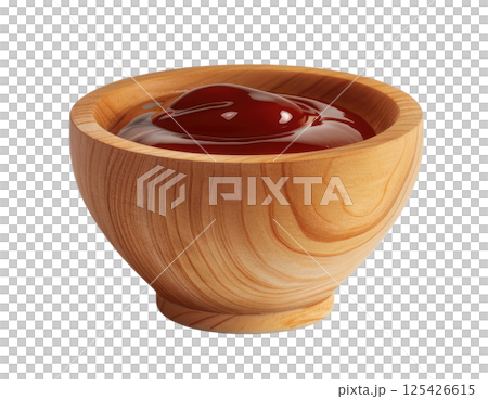 Bowl with Barbecue Sauce 125426615