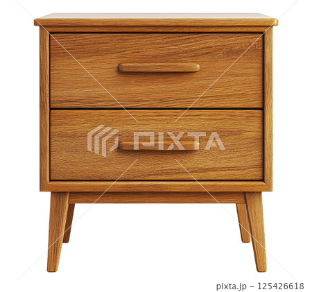 Wood Nightstand 125426618