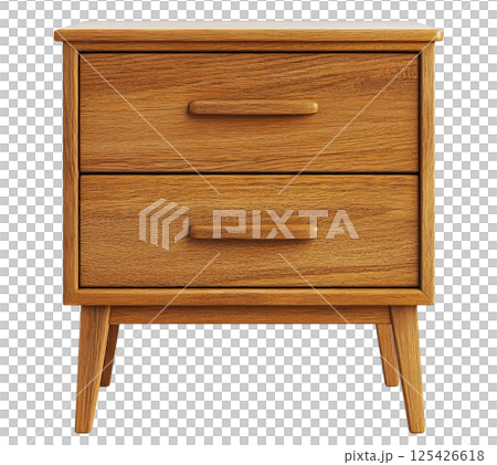 Wood Nightstand 125426618