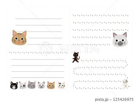 ねこのいろんなフレームのセット ねこのいろんなフレームのセット 125426975