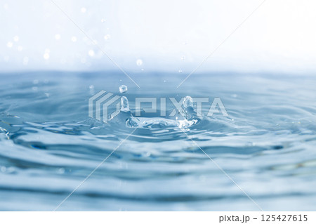 Splash of Water Close-up Shot. Subject photography. 125427615