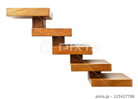 Wood Staircase Wood Staircase 125427786