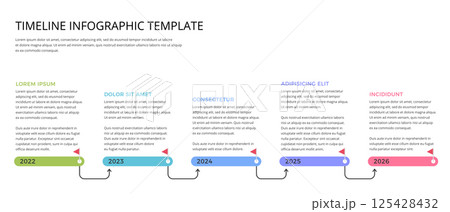 Timeline Infographic Template 125428432