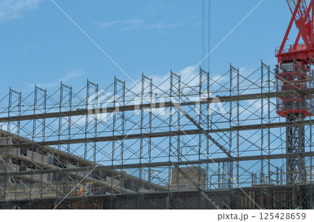マンションの建設現場 125428659
