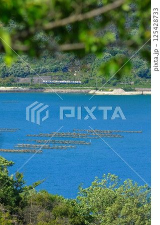 穏やかな瀬戸の海沿いを走る 観光列車エトセトラ 125428733