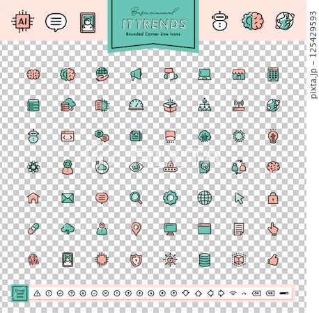 it技術やml(機械学習)・aiセキュリティ技術に関連したシンプルなビジネスアイコンセット it技術やml(機械学習)・aiセキュリティ技術に関連したシンプルなビジネスアイコンセット 125429593