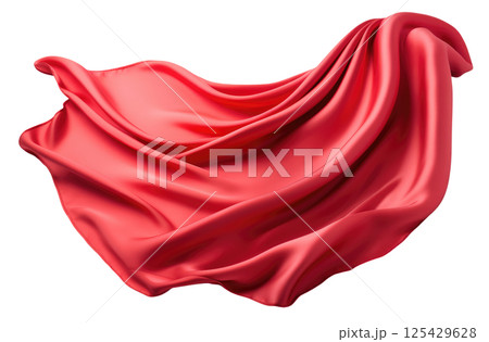 Red Fabric 125429628