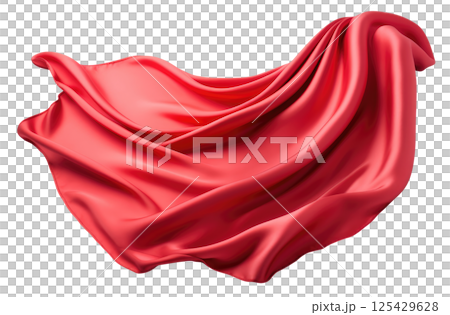 Red Fabric 125429628