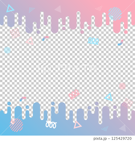 Gorgeous geometric pattern background material seamless frame shape gradation party pink light blue Gorgeous geometric pattern background material seamless frame shape gradation party pink light blue 125429720