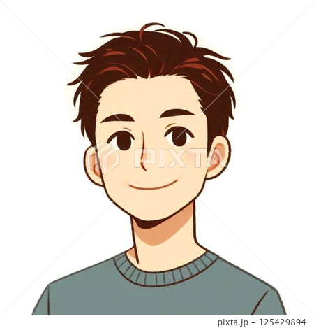 微笑んでいる男性 微笑んでいる男性 125429894