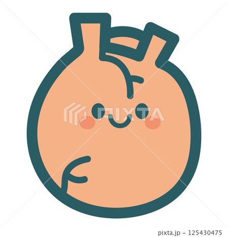 心臓のキャラクター 125430475