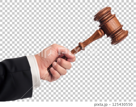 Hand with Gavel 125430550