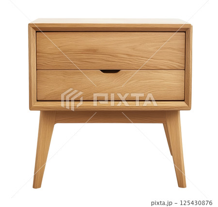 Wood Nightstand 125430876