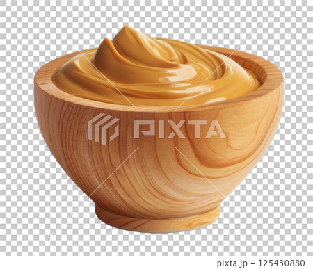 Bowl with Peanut Butter 125430880