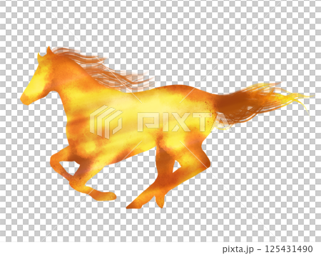 Illustration of the year of the horse 125431490