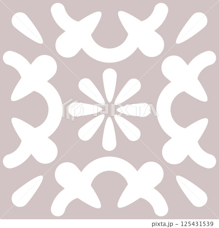 A decorative sunburst floral tile design, inspired by hand-painted Mediterranean ceramics. A decorative sunburst floral tile design, inspired by hand-painted Mediterranean ceramics. 125431539