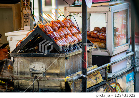 Thai sausage northeastern style in Thailand 125433022