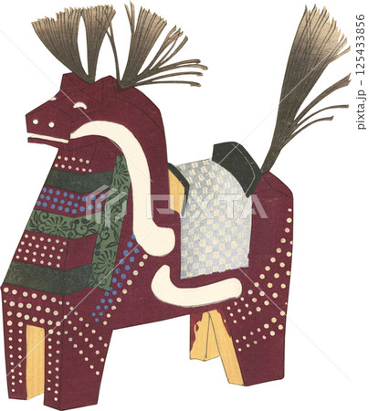 日本の郷土玩具　八幡馬 125433856